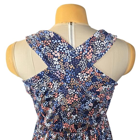 Kaileigh Stitch Fix Women XL Tasha Knit Mini Dress Ditsy Floral Navy Stretch NWT - Picture 6 of 15